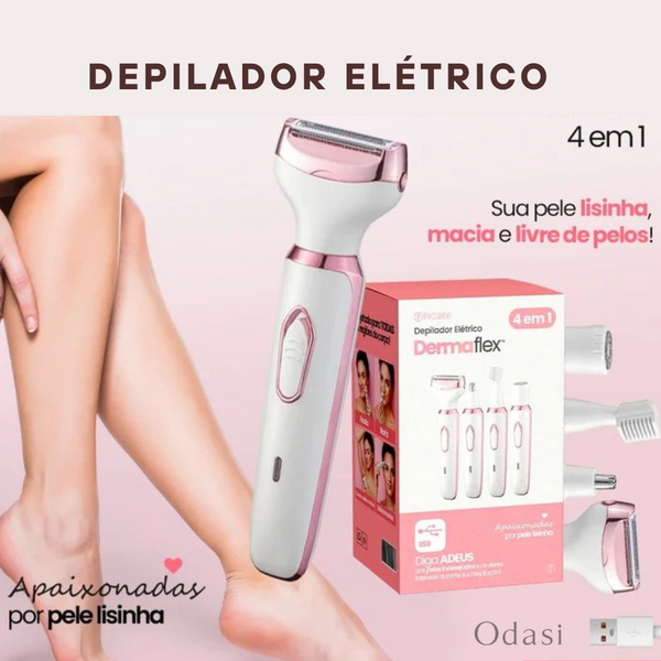 Depilador Elétrico 4 em 1 - DermaFlex